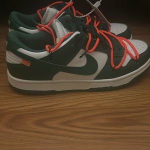 Off-White x Dunk Low ‘Pine Green’ Size 10 Used